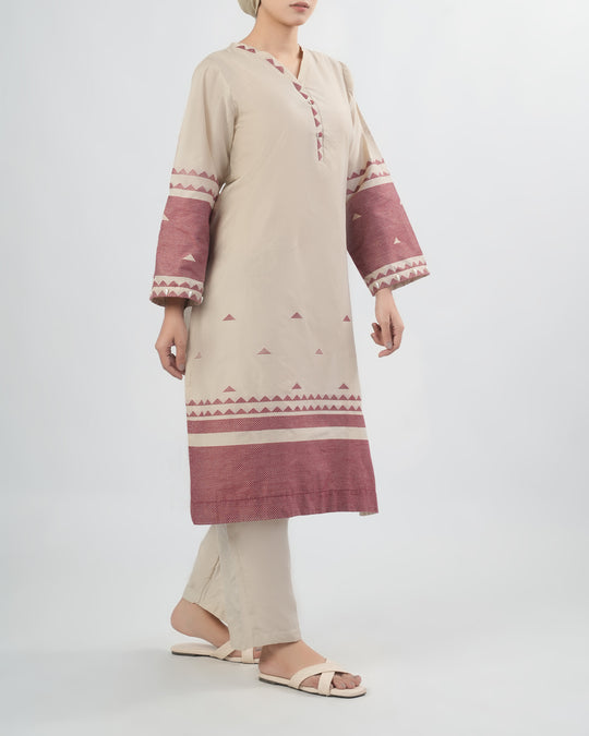 Yarn Dyed Cotton Silk 2Pcs Suit