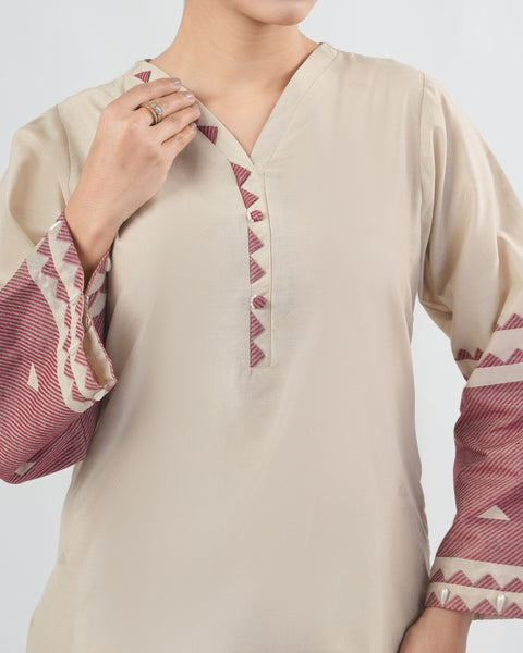 Yarn Dyed Cotton Silk 2Pcs Suit