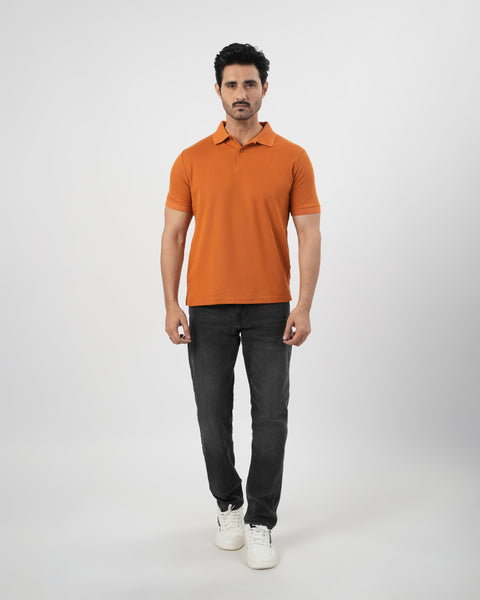 Solid Pique Polo T-Shirt