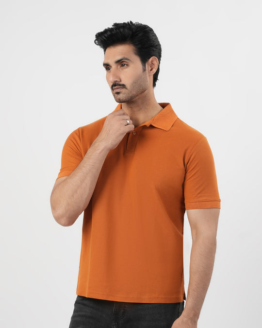 Solid Pique Polo T-Shirt