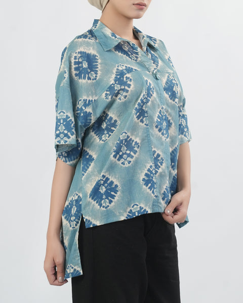 Women's Printed Cambric Top
