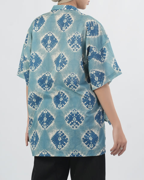 Women's Printed Cambric Top
