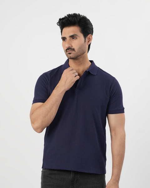 Solid Pique Polo T-Shirt