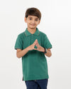 Eminent Boys Half Sleeves Polo T-Shirt - Green