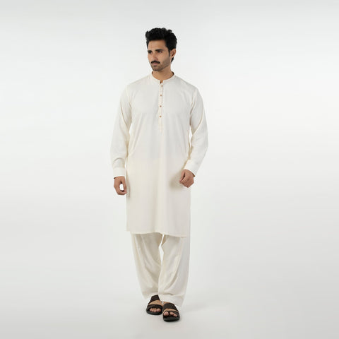 Eminent Men's Kurta Shalwar Suit - Off White, Men's Shalwar Kameez, Eminent, Chase Value