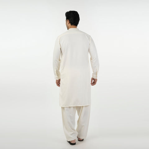 Eminent Men's Kurta Shalwar Suit - Off White, Men's Shalwar Kameez, Eminent, Chase Value