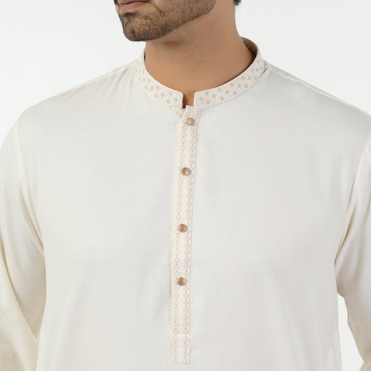 Eminent Men's Kurta Shalwar Suit - Off White, Men's Shalwar Kameez, Eminent, Chase Value