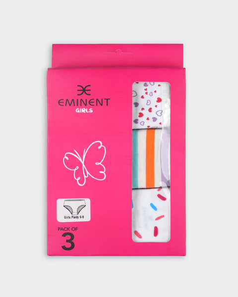 Girls' Printed Panty 3 Pcs