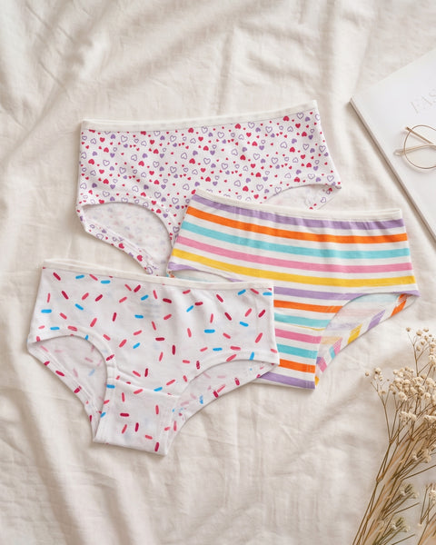 Girls' Printed Panty 3 Pcs