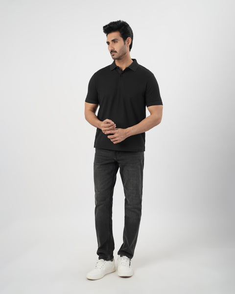 Solid Pique Polo T-Shirt