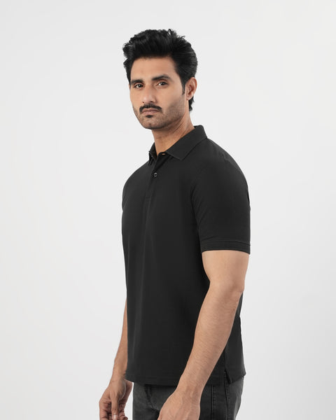 Solid Pique Polo T-Shirt