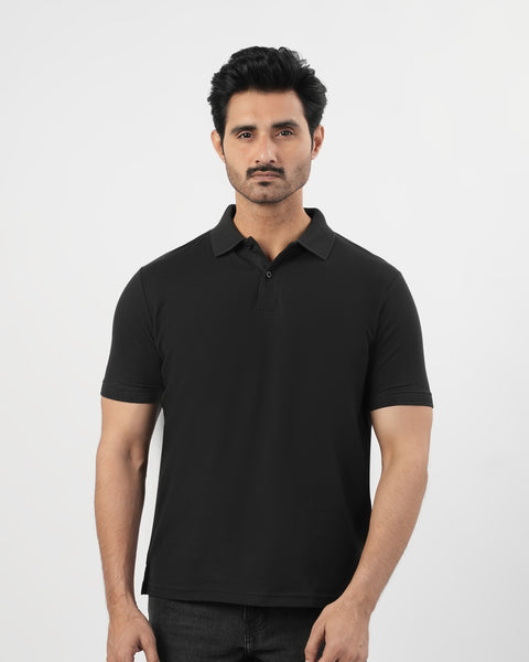 Solid Pique Polo T-Shirt