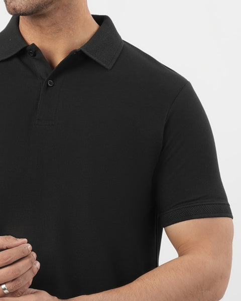 Solid Pique Polo T-Shirt