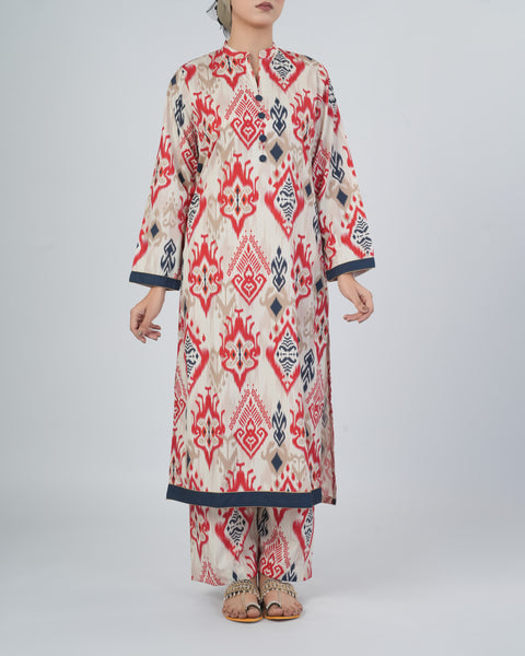 Women's Printed Crepe 2 Pcs Suit