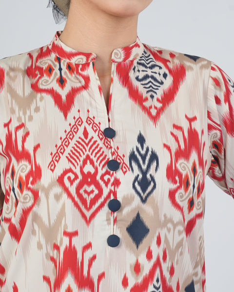 Women's Printed Crepe 2 Pcs Suit