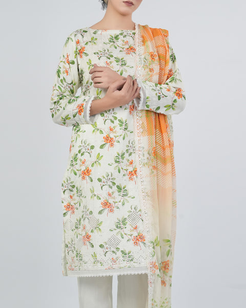 Women's Printed Embroidered 3Pcs Suits