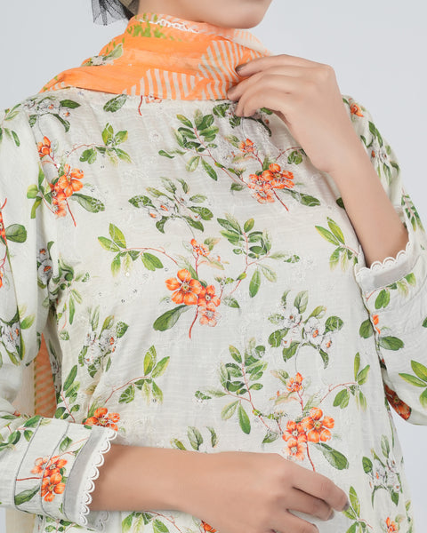 Women's Printed Embroidered 3Pcs Suits