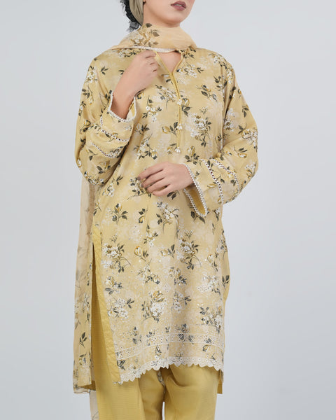 Women's Printed Embroidered 3Pcs Suits