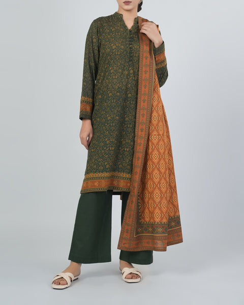 Women Khaddar Printed 3PCS