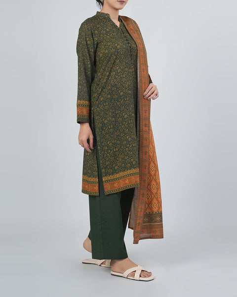 Women Khaddar Printed 3PCS