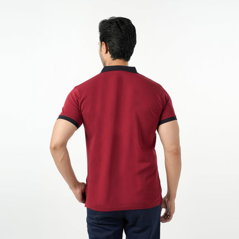Eminent Men's Half Sleeves Polo T-Shirt - Red, Men's T-Shirts & Polos, Eminent, Chase Value