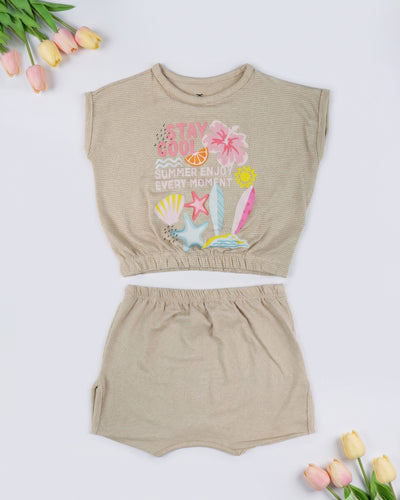 Graphic Interlock Co-Ord Set