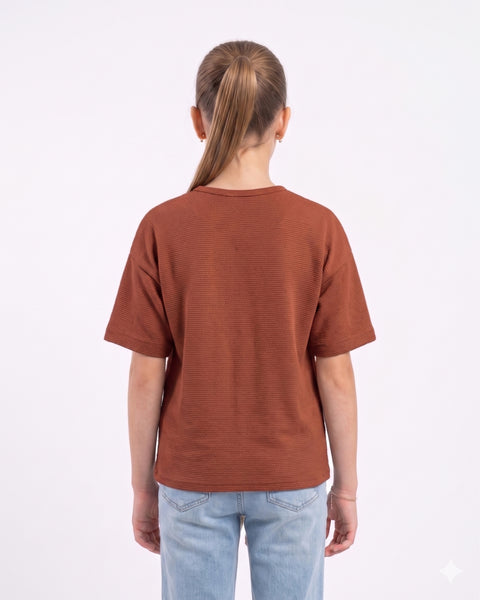 Graphic Textured Top