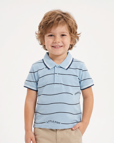 Boys' Half Sleeves Polo T-Shirt