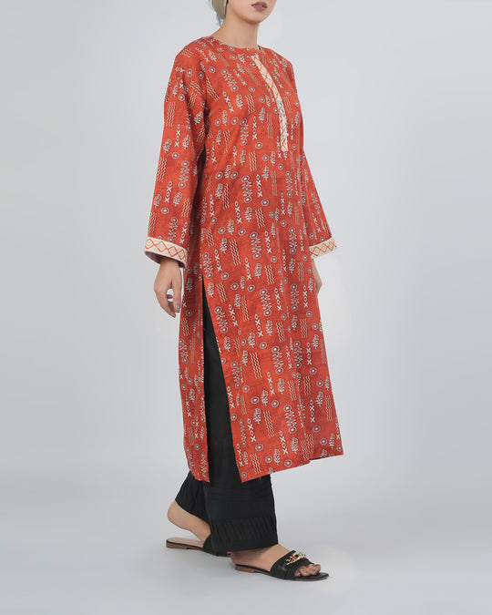 Women's Khaddar Printed Kurti