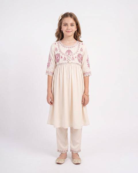 Signature Embroidered 2 Pcs Suit