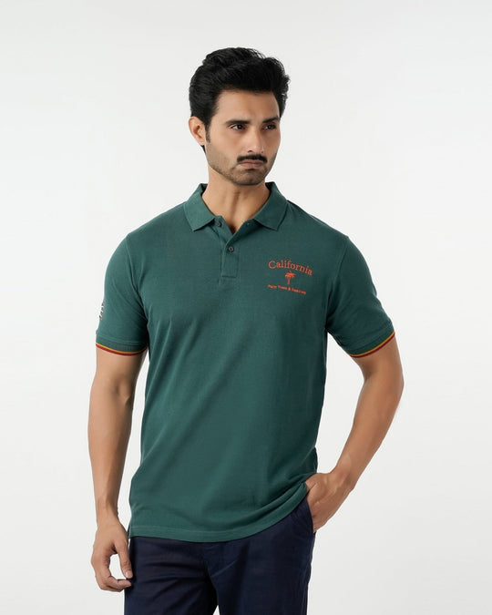 Eminent Men's Polo Half Sleeves T-Shirt - Green, Men's T-Shirts & Polos, Eminent, Chase Value