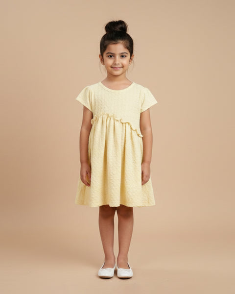 Solid Textured Frock