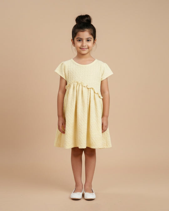 Solid Textured Frock