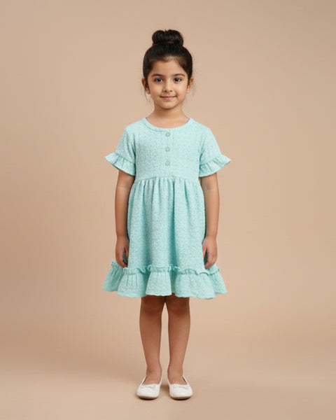 Solid Textured Frock