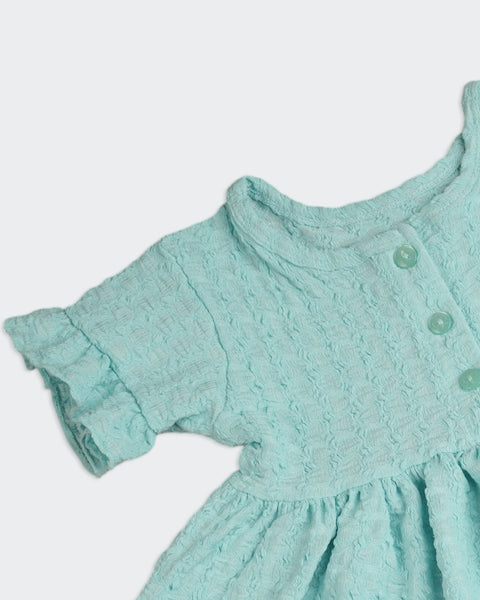 Solid Textured Frock