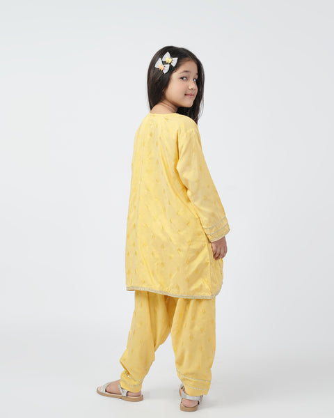 Eminent Girls Shalwar Suit - Yellow