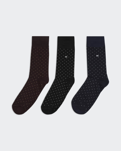 Men's Patterned Formal Socks Pack of 3
