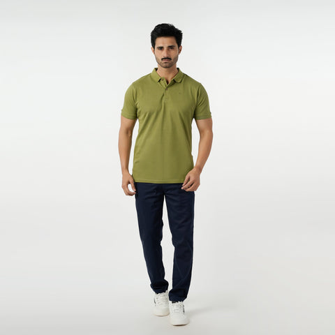 Eminent Men's Polo Half Sleeves T-Shirt - Olive Green, Men's T-Shirts & Polos, Eminent, Chase Value