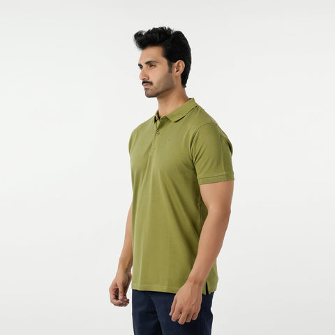 Eminent Men's Polo Half Sleeves T-Shirt - Olive Green, Men's T-Shirts & Polos, Eminent, Chase Value