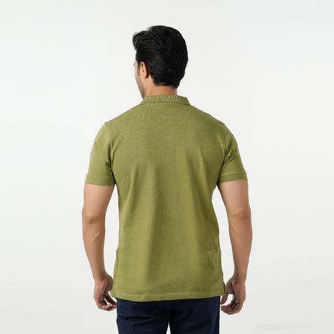 Eminent Men's Polo Half Sleeves T-Shirt - Olive Green, Men's T-Shirts & Polos, Eminent, Chase Value