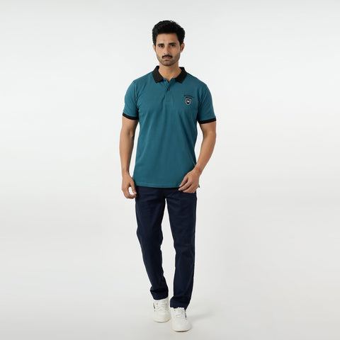 Eminent Men's Polo Half Sleeves T-Shirt - Teal, Men's T-Shirts & Polos, Eminent, Chase Value
