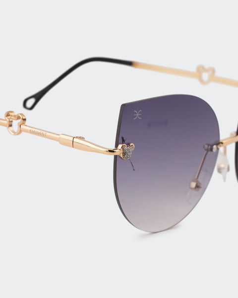 Rimless Butterfly Sunglasses
