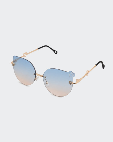Butterfly Rimless Sunglasses