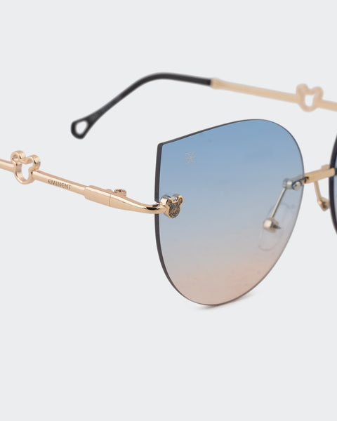 Butterfly Rimless Sunglasses