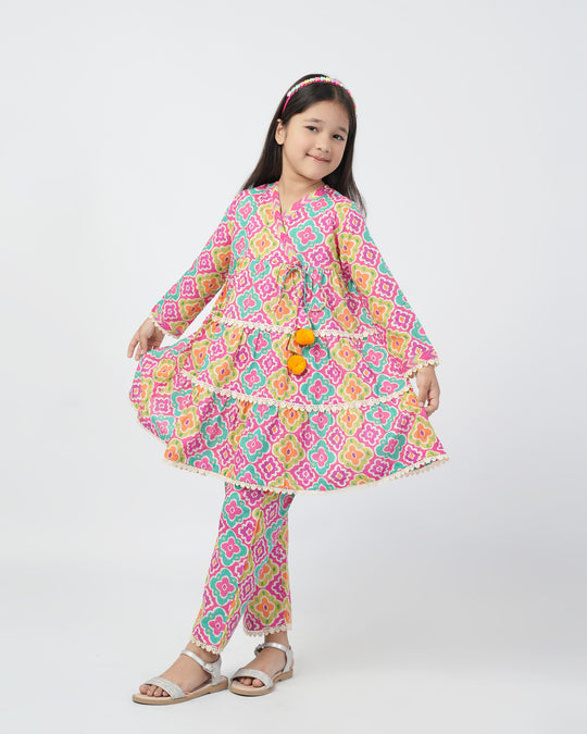 Eminent Girls Printed 02 Pcs Suit