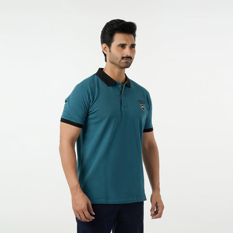 Eminent Men's Polo Half Sleeves T-Shirt - Teal, Men's T-Shirts & Polos, Eminent, Chase Value