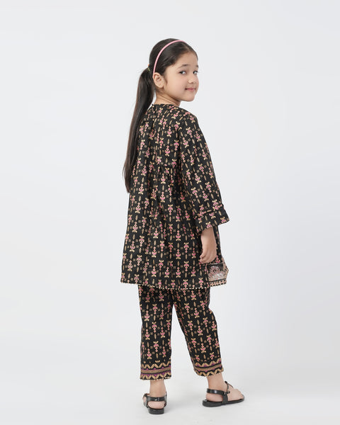 Eminent Girls Embroidered Shalwar Suits - Black