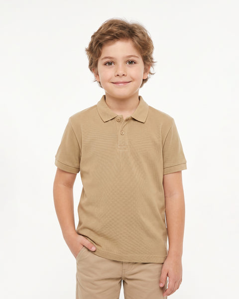 Boys' Half Sleeves Polo T-Shirt