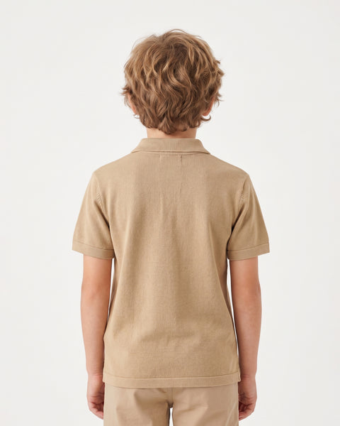 Boys' Half Sleeves Polo T-Shirt