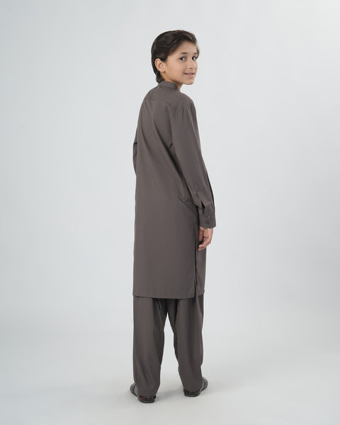 Boys' Plain Poly Viscose Shalwar Kameez